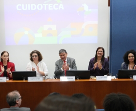 Assinatura de Inauguração da Cuidoteca da UnB. 23/02/2026 Foto: Anastácia Vaz/Secom UnB